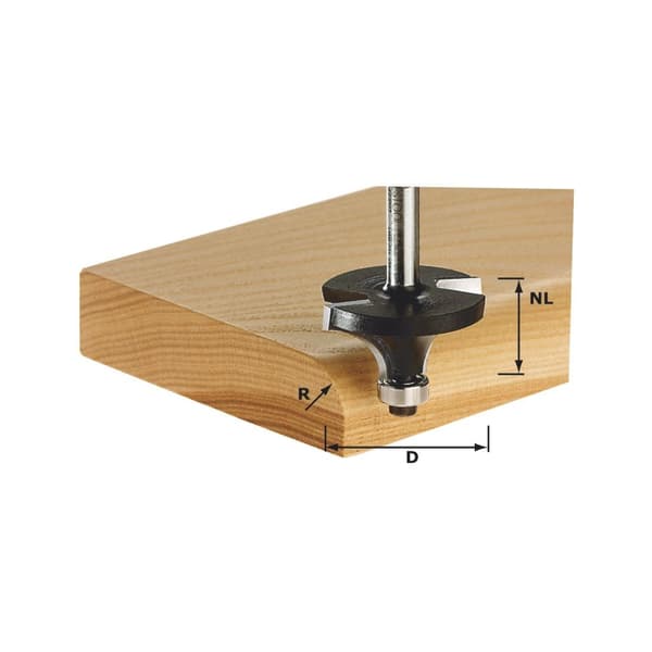 Avrundings fres med 2 kullelagere Festool 2/9/49 mm