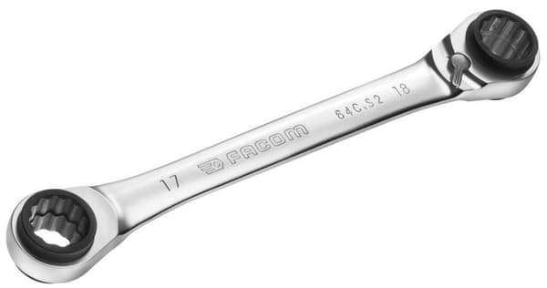 Ratchetnøgle Facom 64C.S2; 16x17 mm; 18x19 mm
