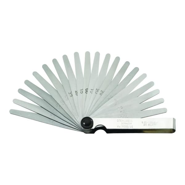 Precisionsfølermåler Stahlwille 11095/20; 0,05-1 mm; 20 stk.