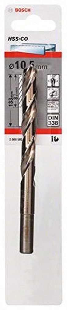 Metalbor Bosch HSS-Co; DIN 338; 10,5x133 mm; 1 stk.