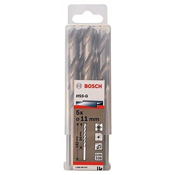 Metalbor Bosch HSS-G; DIN 338; 11x142 mm; 5 stk.