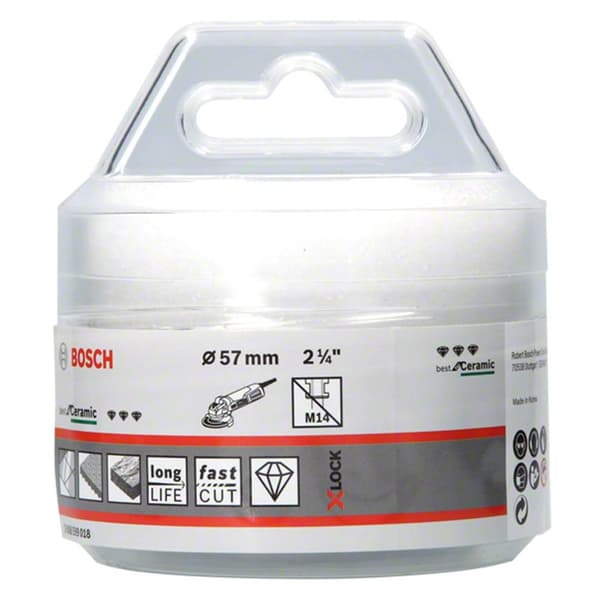 Diamanthulsav til tørskæring Bosch X-LOCK Ceramic Dry Speed; 57x35 mm