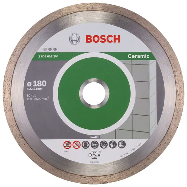 Diamantskæreskive Bosch PROFESSIONAL FOR CERAMIC; 180 mm