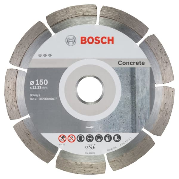 Diamantskæreskive Bosch Standard for Concrete 2608603241; 150x22,23 mm; 10 stk.