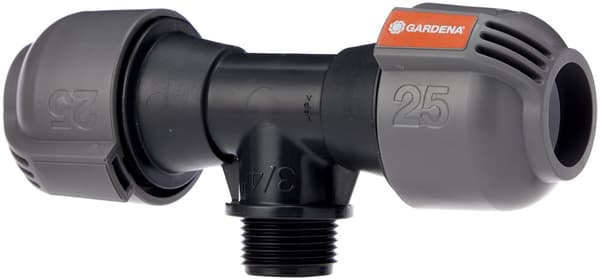 Vandningsventil Gardena Quick&Easy T; 3/4''; 25 mm