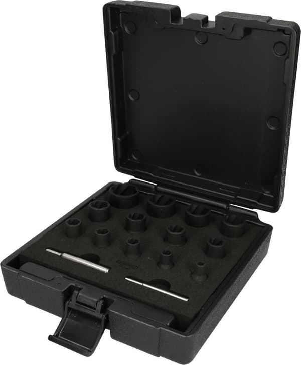 Impact skrue bitholder KS Tools SpiralProfile; 6-27 mm; 15 stk.