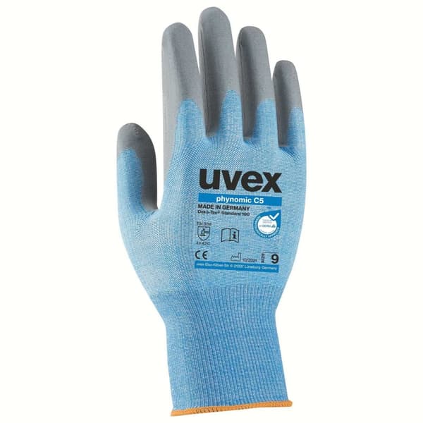 Handsker UVEX Phynomic C5; 11 størrelse; blå