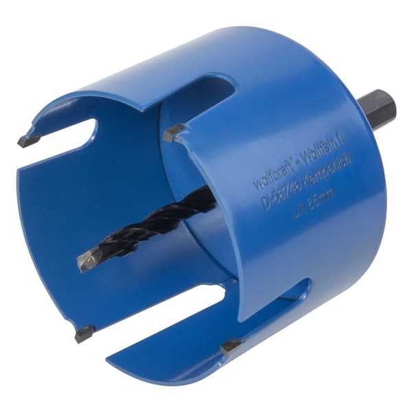 Hulsav med centerbor Wolfcraft HM/CT; 85x60 mm