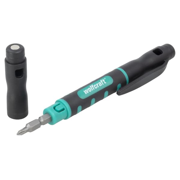 Skruetrækker Wolfcraft 8736000  + bitssæt