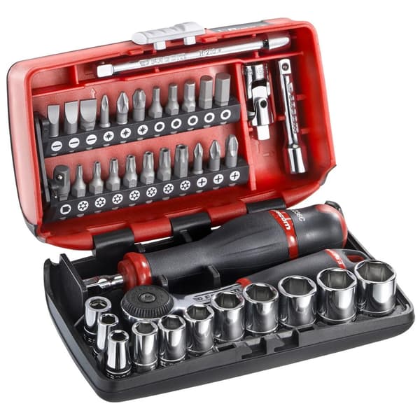 Socket &amp; bit set Facom R2NANO; 1/4''; 38 stk.