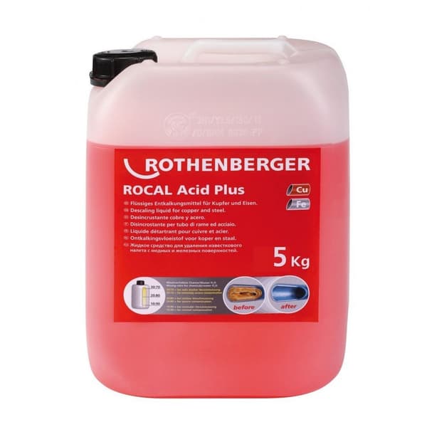 Afkalkningsmiddel Rothenberger ROCAL Plus; 5 l