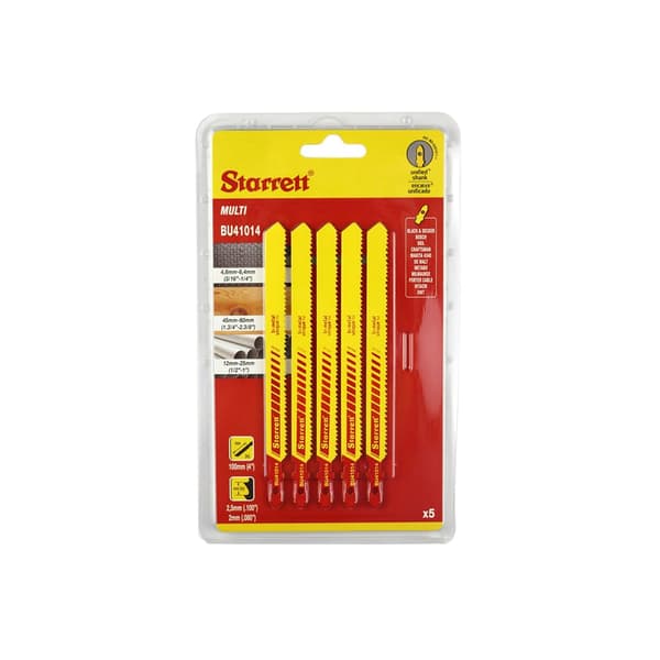 Stiksavsklinger Starrett BU41014; 5 stk.