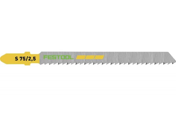 Stiksavsklinger Festool; 75 mm; 2,5 mm; 5 stk.