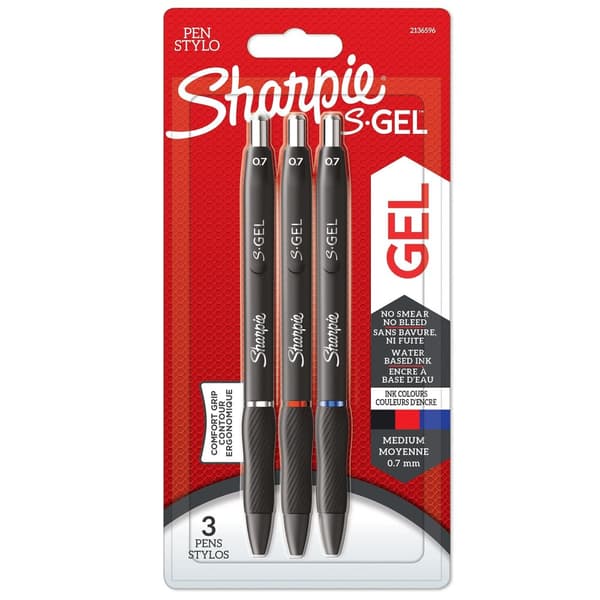 Markeringspen (sæt) Sharpie S Gel; 3 stk.