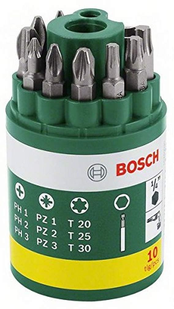 Skruetrækker sæt PH; PZ; T; 9 stk. + Magnetisk holder