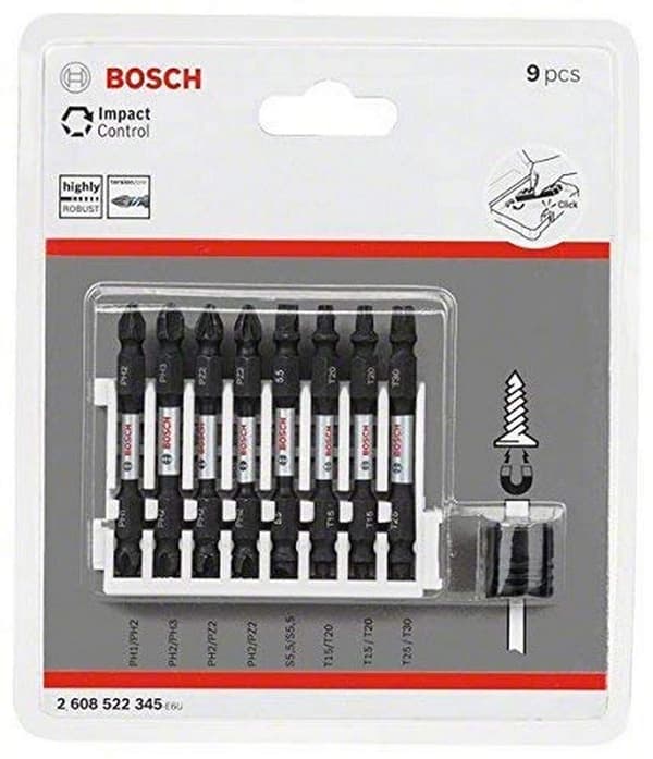 Skruetrækker Bit Tilbehørssæt Bosch; 65 mm; 8 stk.