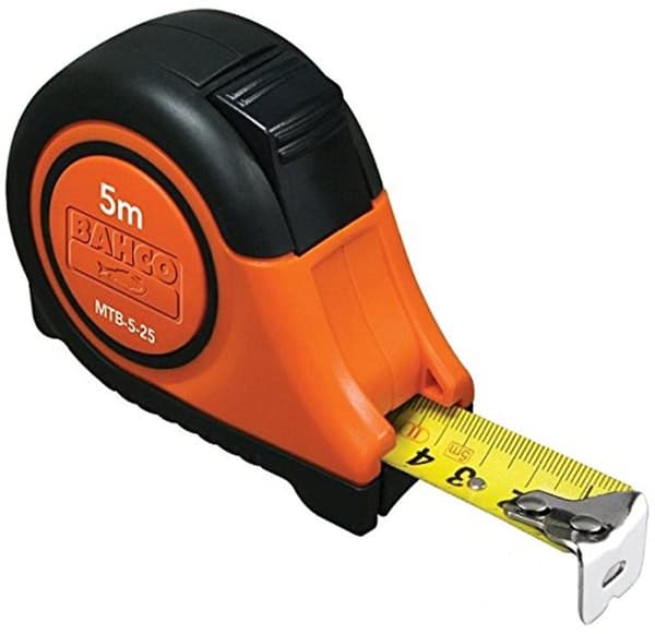 Målebånd Bahco MTB-8-25-M; 8 m
