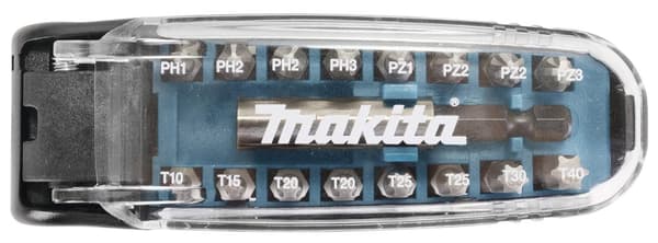 Bitssæt Makita P-79778; 17 stk.