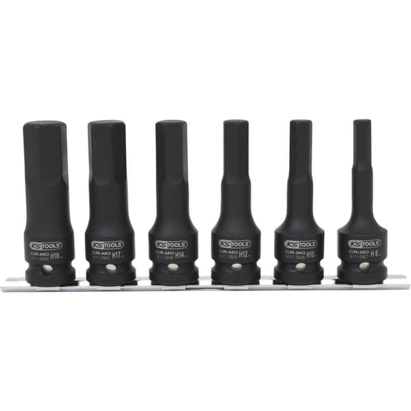 Socket & bit set KS Tools 515.1104; 1/2''; 6 stk.