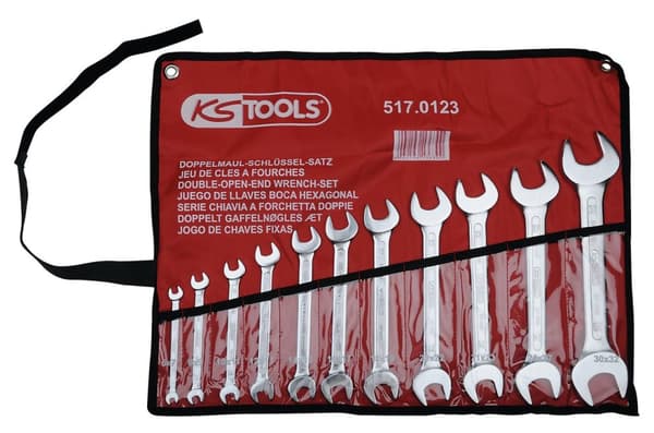 Fastnøkkelsett KS Tools 517.0123; 6-32 mm; 11 stk.