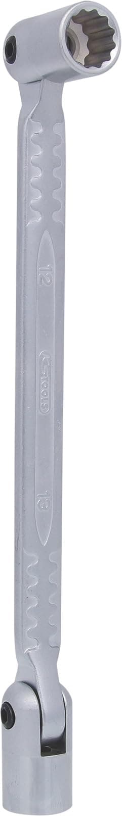 Skiftenøgle med drejelige stikkontakter KS Tools; 12x13 mm