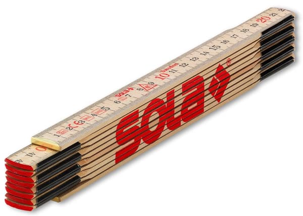 Træ foldelineal Sola H 2/10; 2 m