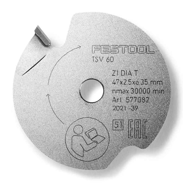 Koniske forridserklinger Festool 577082; 47x6,35 mm; Z1