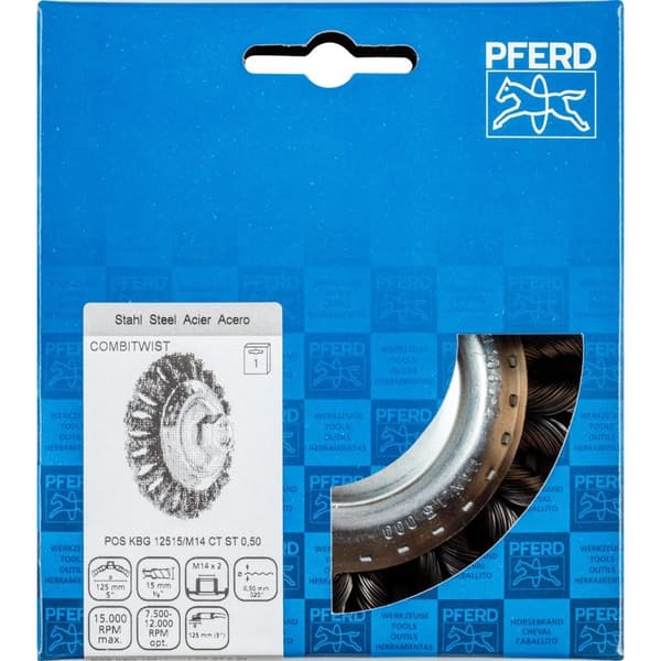 Wiry konisk børste Pferd POS KGB CT ST; 19x125 mm