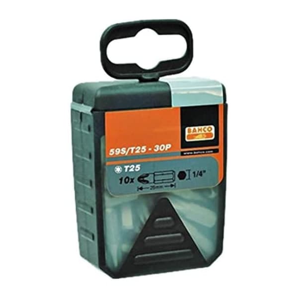 Skruebit Bahco 59S; T10; 25 mm; 30 stk.