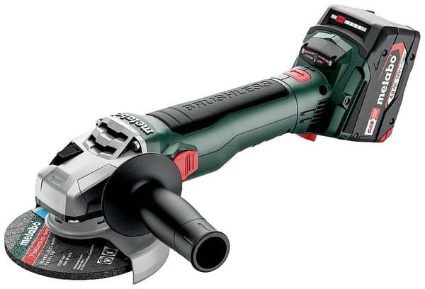 Vinkelsliber Metabo W 18 LT BL 11-125; 18 V; 2x4,0 Ah batt.