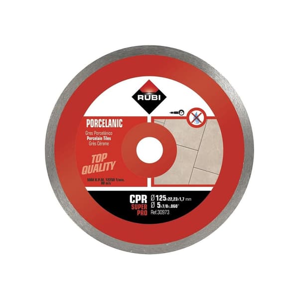 Diamantskæreskive Rubi CPR 125 SuperPro; 125 mm