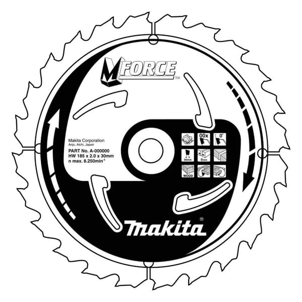 Rundsavsklinge til træ Makita MAKBLADE; 255x2,3x30,0 mm; Z60; 5°