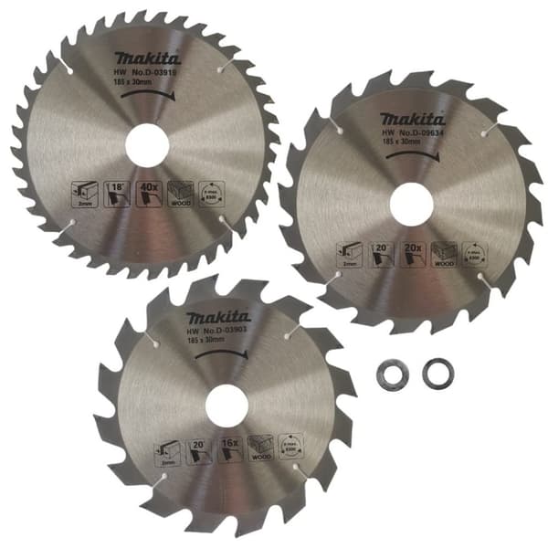 Rundsavsklinge til træ Makita; 185x30,0 mm; Z16/Z20/Z40
