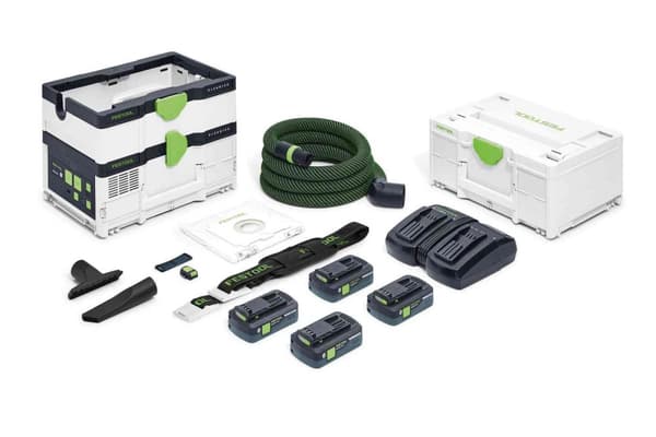Trådløs støvsuger Festool CLEANTEC CTLC SYS HPC 4,0 I-Plus; 18 V; 4x4,0 Ah batt.