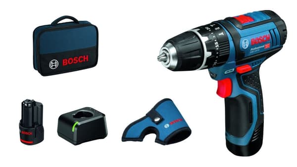 Slagskruetrækker / bor Bosch GSB 12V-15; 12 V; 2x2,0 Ah batt.