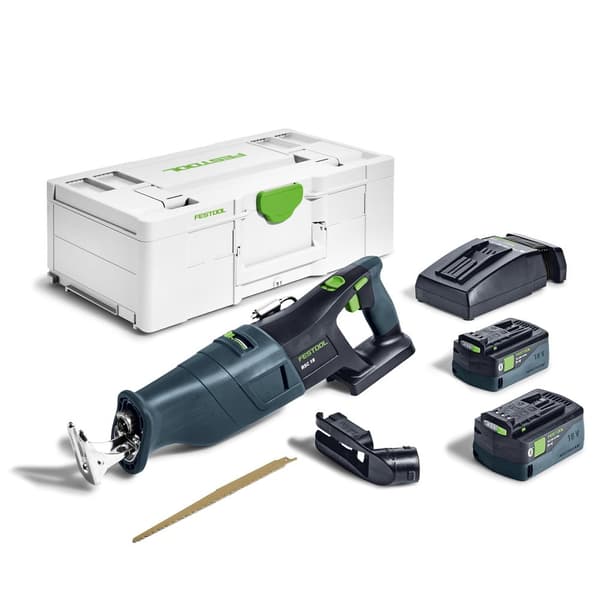 Batteridrevet bajonetsav Festool RSC 18 5,0 EB-Plus;  18 V; 2x5,0 Ah batt.