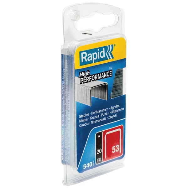 Stifter Rapid 40109508; 20 mm; 540 stk; type 53; galvanisert