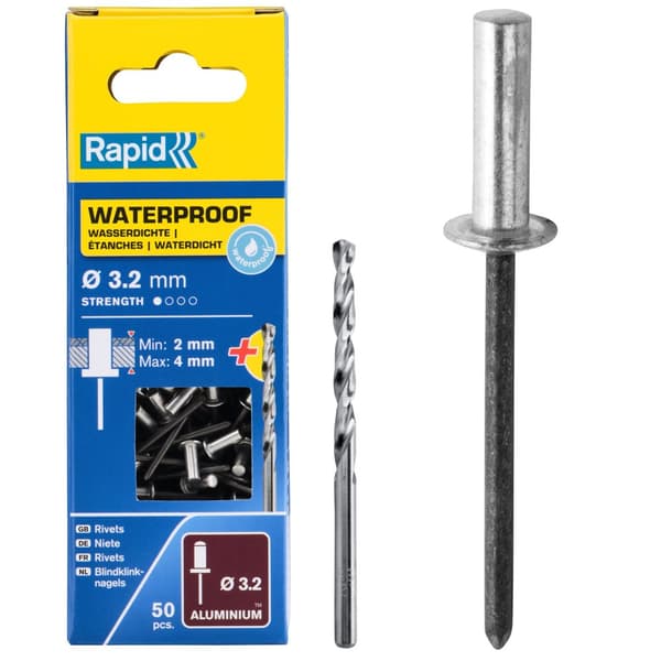 Nagler Rapid Inox; 3,2 mm; 8 mm; 50 stk