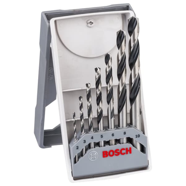Metallborsett Bosch PointTeQ; 2-10 mm; 7 stk