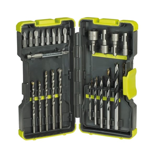 Bor/bitssett Ryobi RAK30MIX; 30 stk