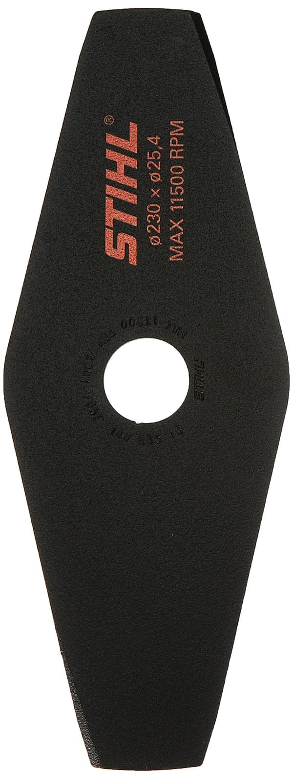 2 tannet metall kniv for ryddesag Stihl; 230x25,4 mm; Z2