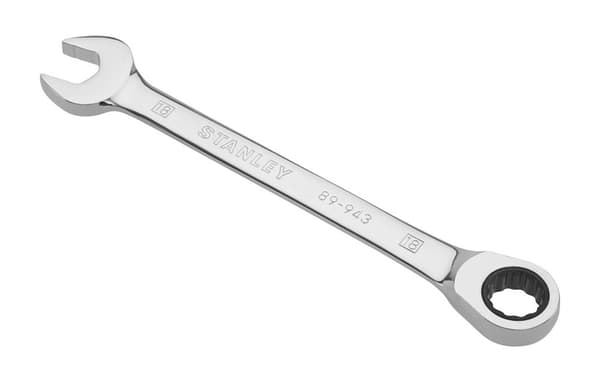 Fastnøkkel med skralle Stanley; 18 mm