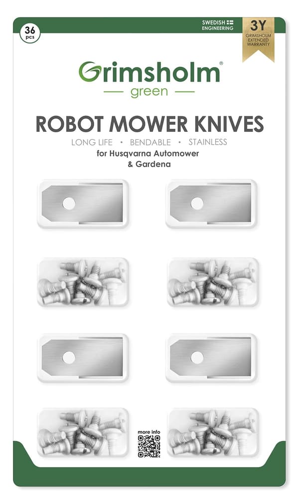 Kniv til robotgressklipper Grimsholm Automower; 36 stk