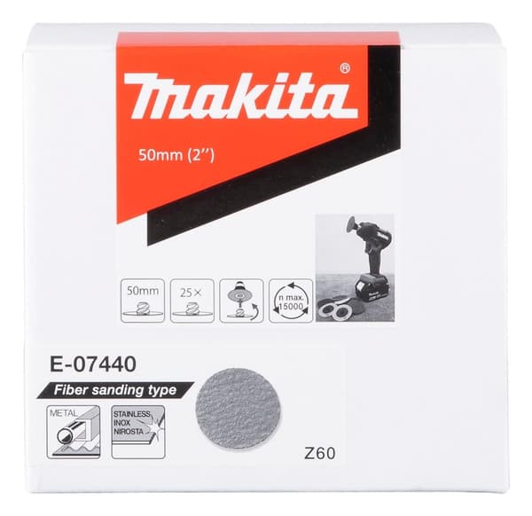 Slipeskive Makita E-07440; 50 mm; Z60; 25 stk