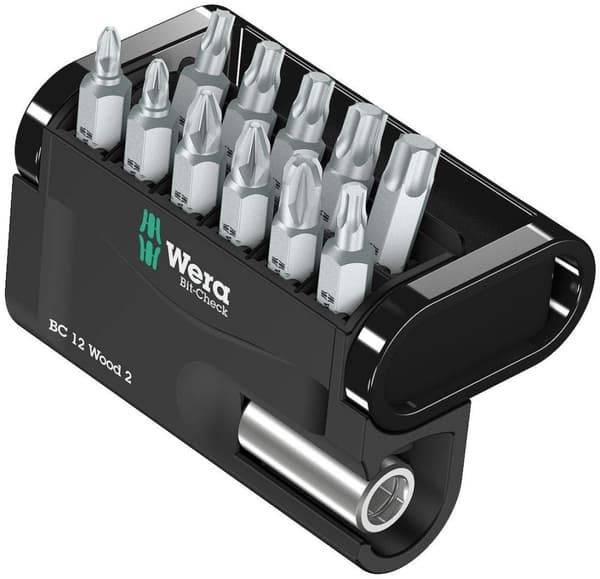 Skrutrekkersett Wera Wood 2; 12 stk