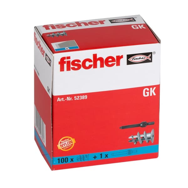Plugg for gipsplater Fischer GK; 100 stk