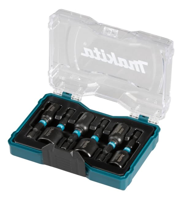 Hylsenøkkelsett Makita E-15768; 1/4''; 6-13 mm; 6 stk