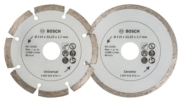 Diamantkappeskive Bosch 2607019478; 115 mm; 2 stk