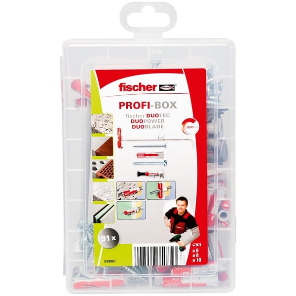 Sett Fischer PROFI-BOX DUOLINE; 91 stk