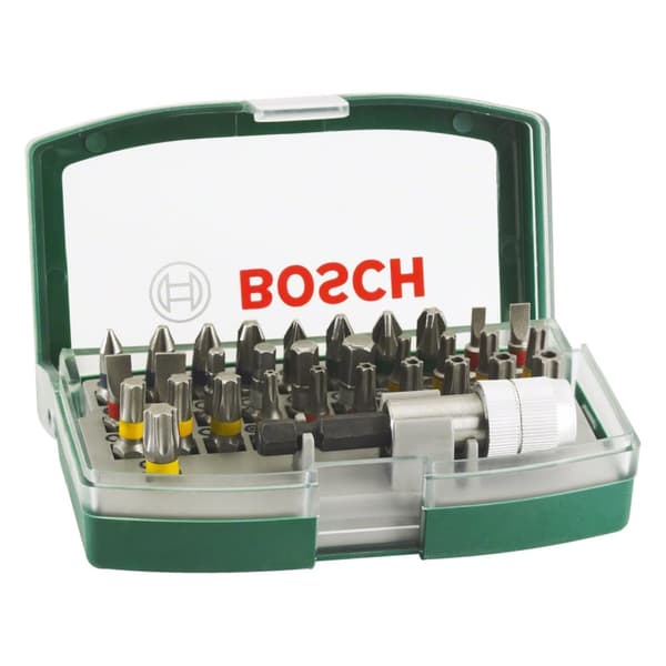 Skrutrekkersett Bosch Promoline Colored; 32 stk